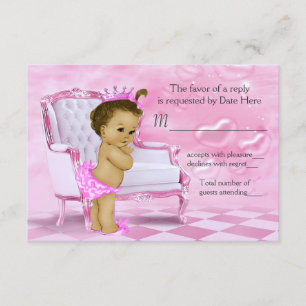 Confirmación de asistencia a baby shower elegante