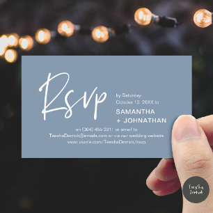 Confirmación de asistencia a boda Invitación moder