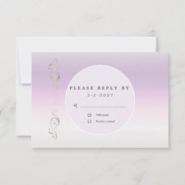 Confirmación de asistencia de lavanda fresca