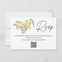 Confirmación de asistencia para boda de verano flo