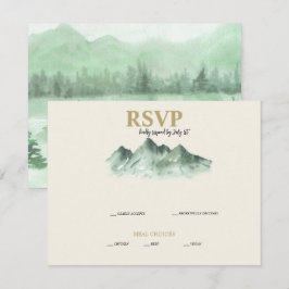 Confirmación de asistencia para boda en montañas