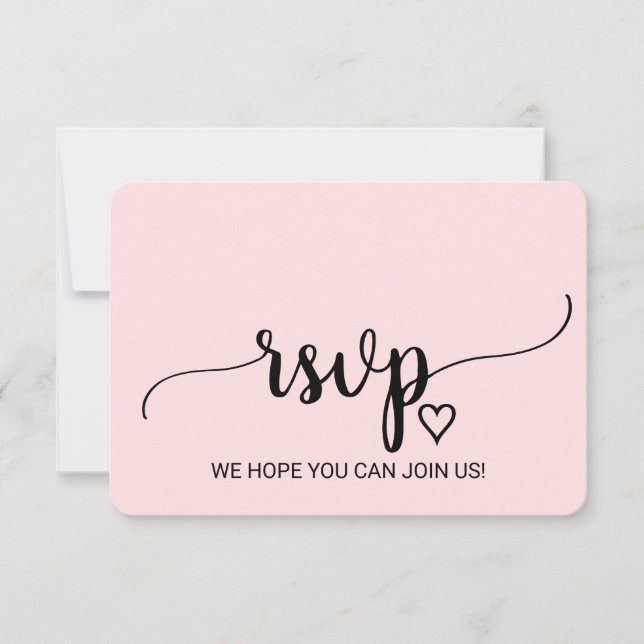 Confirmación de asistencia para sitio web de boda  (Anverso)