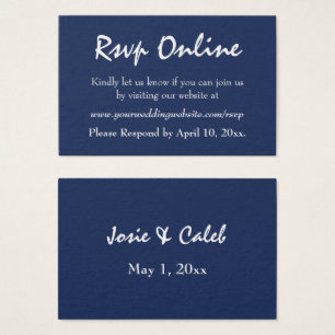 Confirmación de Boda en Línea Editable Texto Blanc