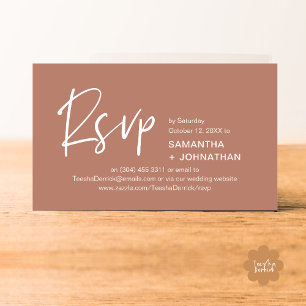 Confirmación de Boda Invitación de Cena Moderna Re