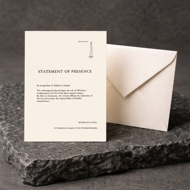 Confirmation/Baptism GodParent Sponsor Certificate (Subido por el creador)