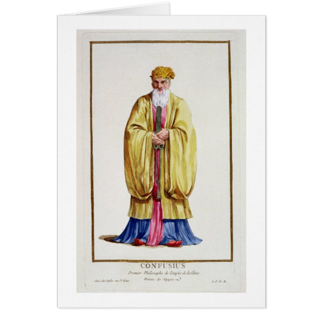 Confucio (551-479 A.C.), de 'DES Estampes de (Frente)