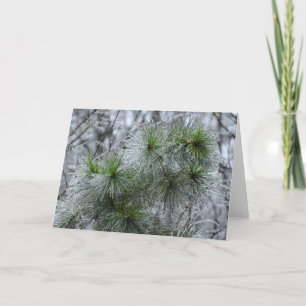 Congelación de invierno, tarjeta