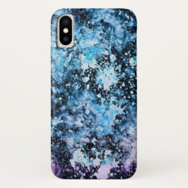 Congelado - Funda de iPhone X abstracto azul