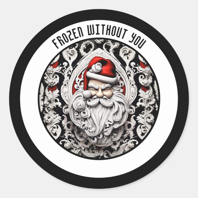 "Congelado sin ti", pegatina DE FESTIVIDAD DE WHIM (Anverso)