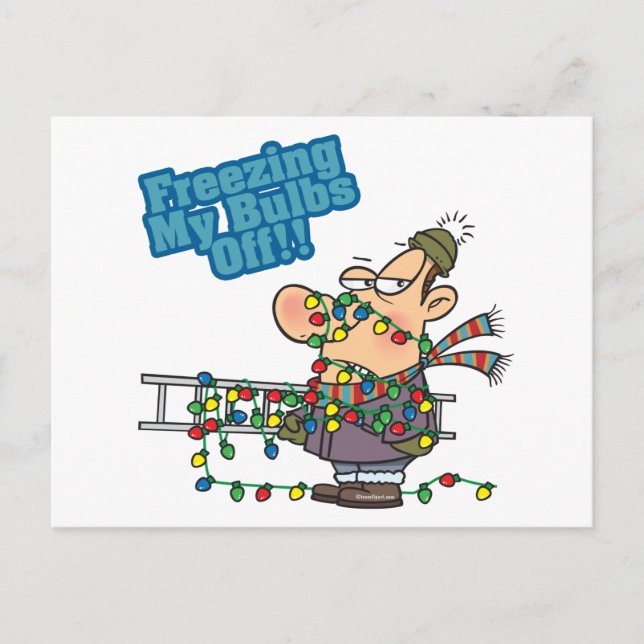 congelando mis bombillas de Navidad personalizado  (Anverso)