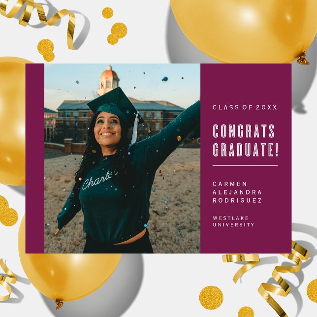 CONGRAMAS MINIMALISTAS MODERNOS INVITACIÓN GRADUAD (Subido por el creador)