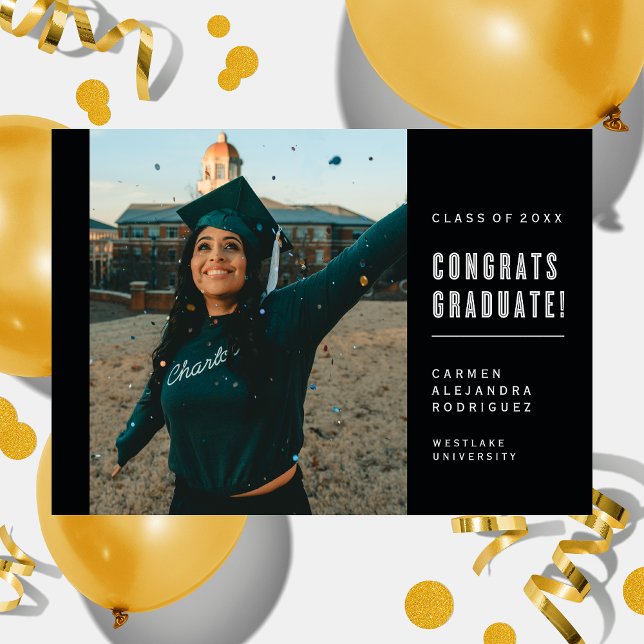 CONGRAMAS MINIMALISTAS MODERNOS INVITACIÓN GRADUAD (Subido por el creador)