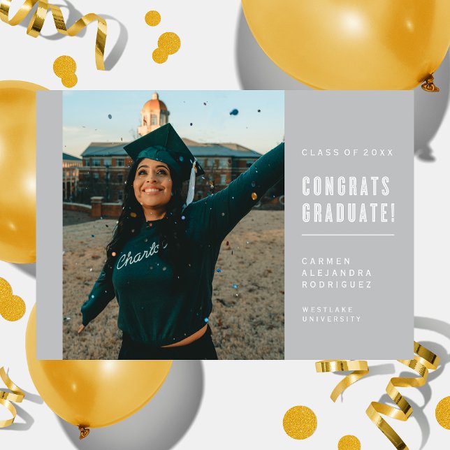 CONGRAMAS MINIMALISTAS MODERNOS INVITACIÓN GRADUAD (Subido por el creador)
