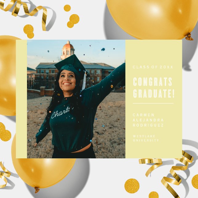 CONGRAMAS MINIMALISTAS MODERNOS INVITACIÓN GRADUAD (Subido por el creador)