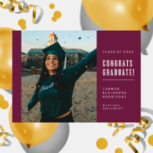 CONGRAMAS MINIMALISTAS MODERNOS INVITACIÓN GRADUAD