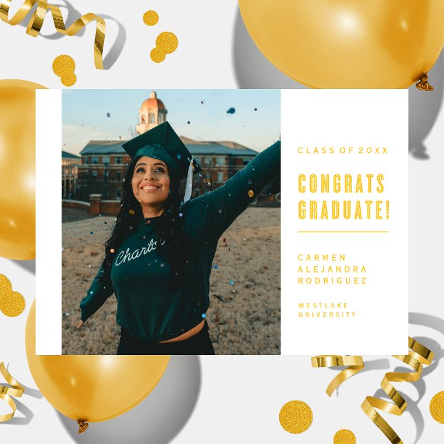 CONGRAMAS MINIMALISTAS MODERNOS INVITACIÓN GRADUAD (Subido por el creador)