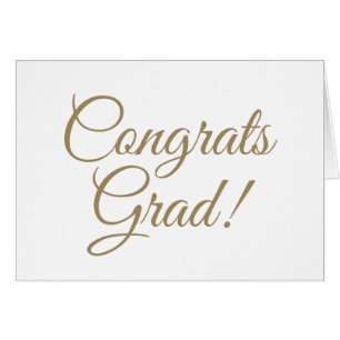 Congrats Grad personalizado oro guión clase año ta