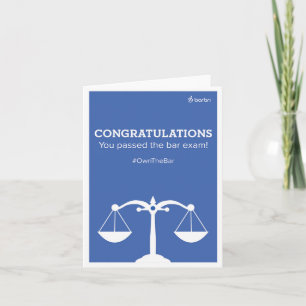 Congrats usted pasó la tarjeta de felicitación del