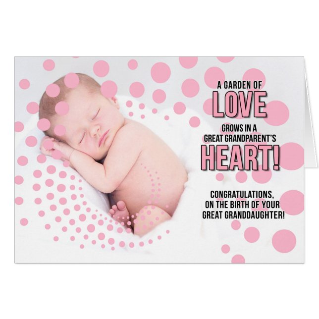 Congratulate Great Grandparents New Granddaughter (Anverso (Horizontal))