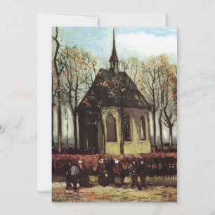 Congregación en la Iglesia, Nuenen por Vincent van