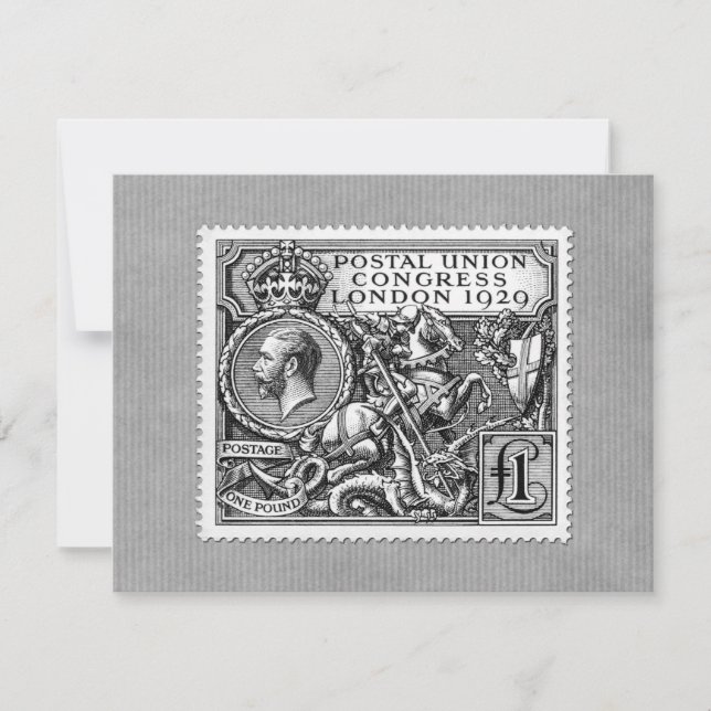 Congreso de la Unión Postal de 1929 Sello Postal d (Anverso)