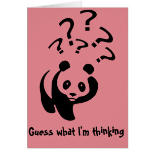 Conjeture que lo que estoy pensando la panda