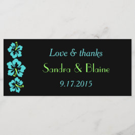 Conjunto boda - Tropical - Azul Hibiscus