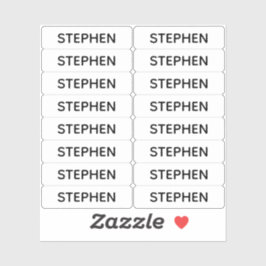 Conjunto de 16 etiquetas de nombres Minimalistas p