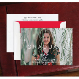 Conjunto de 24 Anuncios de Graduación de Texto Cen