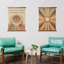 Conjunto de 2 tapices geométricos de pared de made