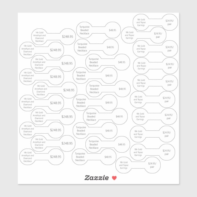 Conjunto de 30 pegatinas de barra de bolas de etiq (Hoja)