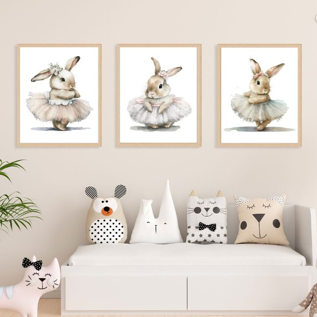 Conjunto De 3 Impresiones De Nursera De Bunny Ball (Subido por el creador)