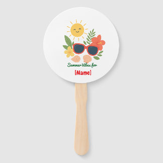 Conjunto de abanico de verano personalizado | Sol