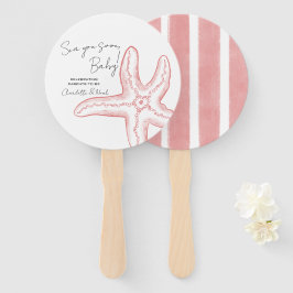 Conjunto de abanicos para baby shower Sea You Soon