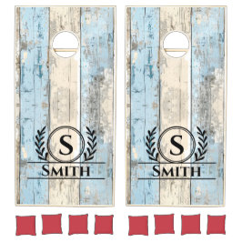 Conjunto de agujero de agujero rústico monogramado