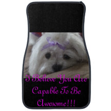 Conjunto de Alfombrillas de auto "maltesas" de 2