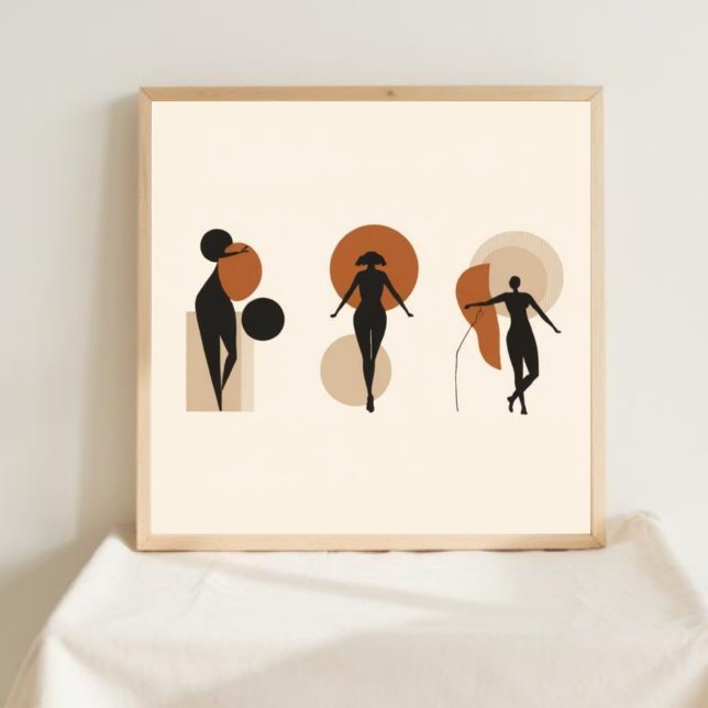 Conjunto de Arte de Línea Geométrica Femenina (Subido por el creador)