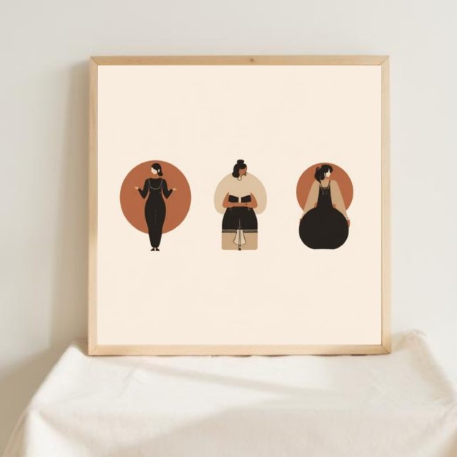 Conjunto de Arte de Línea Geométrica Femenina II (Subido por el creador)