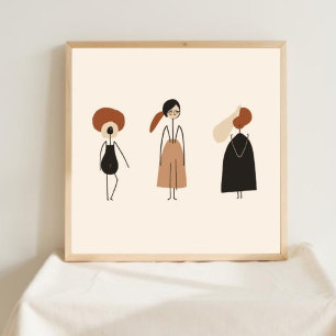 Conjunto de Arte Geométrico Femenino XI