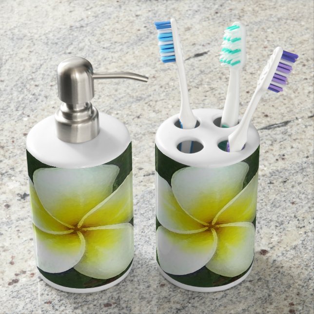 Conjunto De Baño Extremo del Plumeria (Anverso)