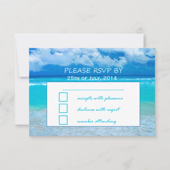 Conjunto de Bodas oceánicos 1 - RSVP (Anverso)