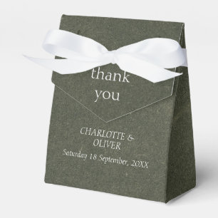 Conjunto de cajas de agradecimiento para boda eleg