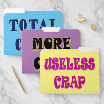 Conjunto de carpetas de archivos CRAP