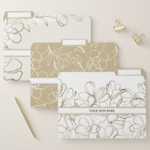 Conjunto de carpetas de archivos personalizados de