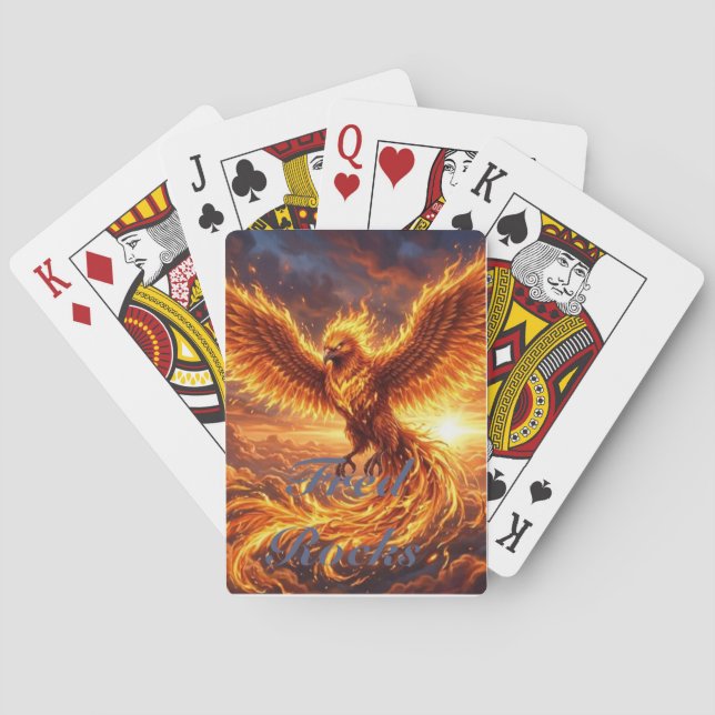 conjunto de cartas de juego Phoenix Custom (Reverso)
