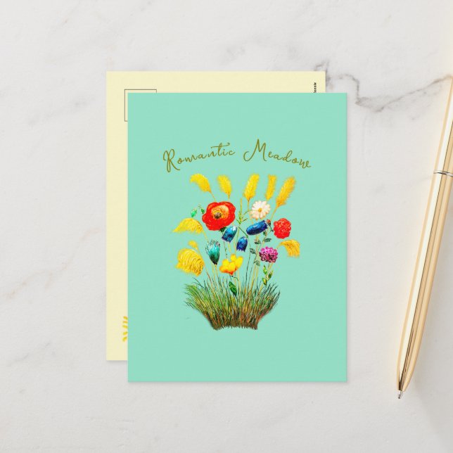 Conjunto de Célébrons - Invitación floral vintage (Anverso/Reverso In Situ)