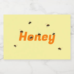 Conjunto de etiquetas de alimentos de Honey Jar