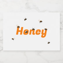 Conjunto de etiquetas de alimentos de Honey Jar