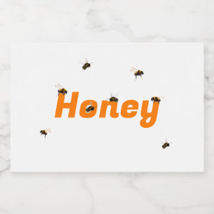 Conjunto de etiquetas de alimentos de Honey Jar