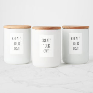Conjunto de etiquetas de alimentos y bebidas